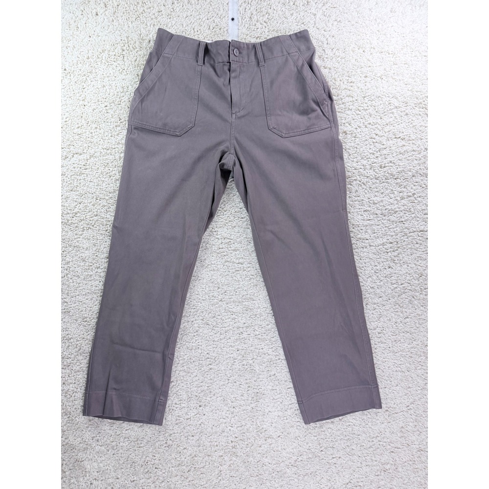 Womens Size Medium 32 Degrees Cool Ankle Length Pants Grey Purple Utility Casual